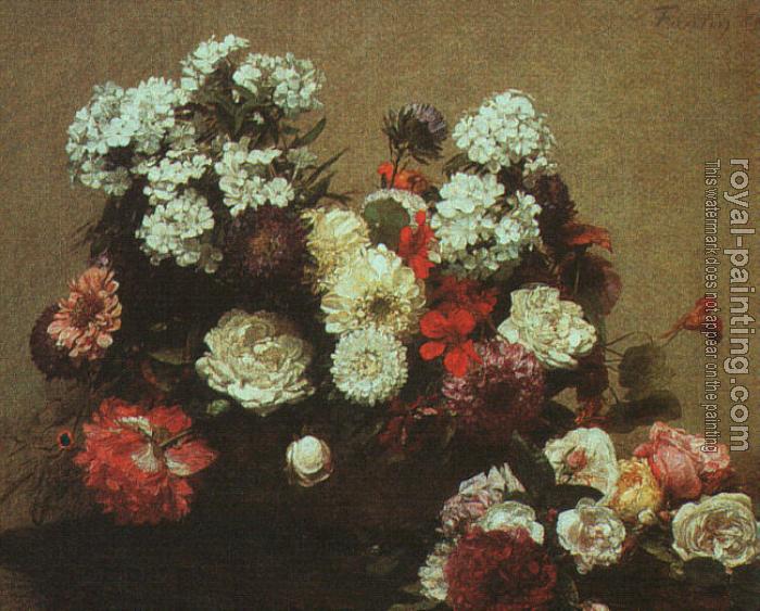 Henri Fantin-Latour : Still Life with Flowers